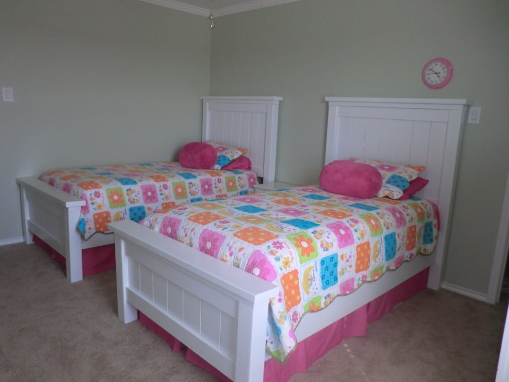 Girls white twin bed sale